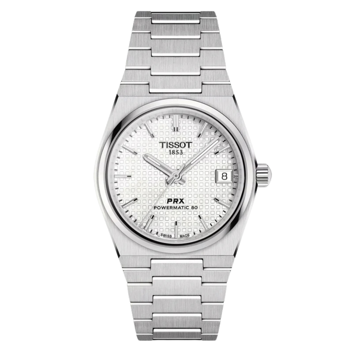 Tissot PRX Automatic Unisex T137.207.11.111.00 T1372071111100 White MOP Dial Watch - Skywatches