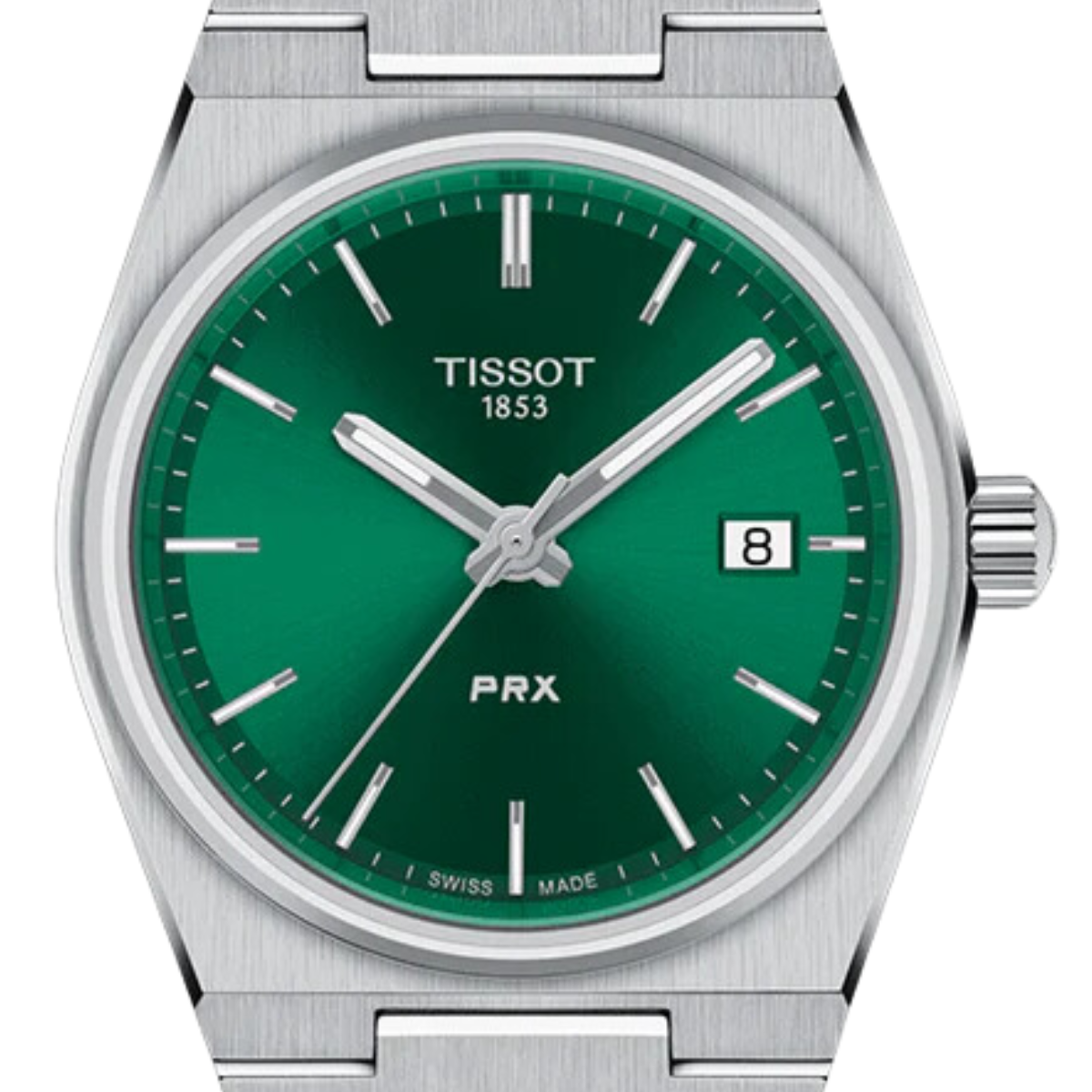 Tissot PRX Quartz T137.210.11.081.00 T1372101108100 Green Dial Dress Mens Watch - Skywatches