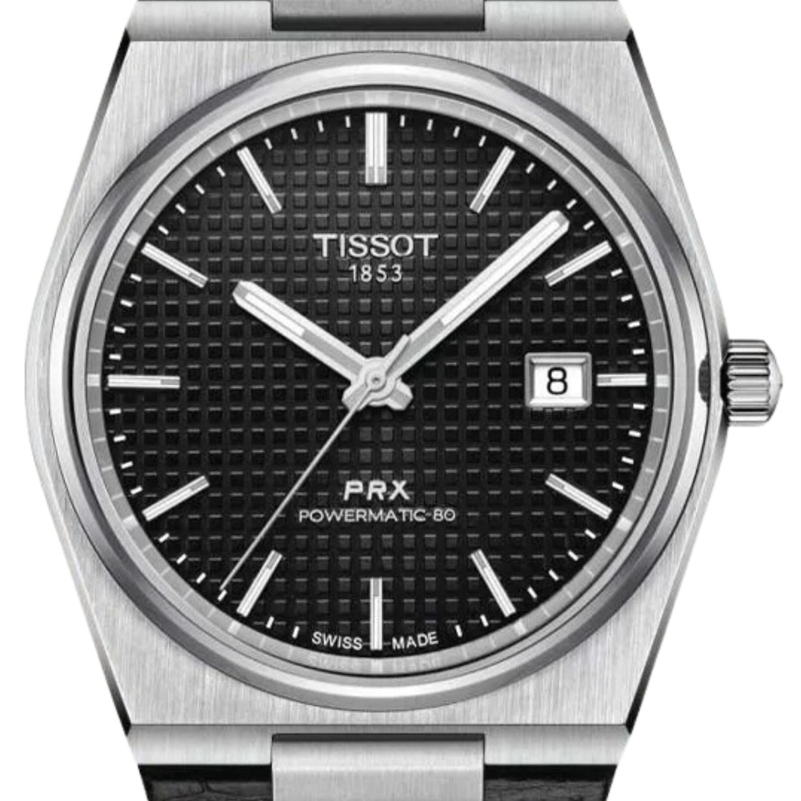 Tissot 1853 PRX Powermatic 80 T137.407.16.051.00 T1374071605100 Black Dial Watch - Skywatches