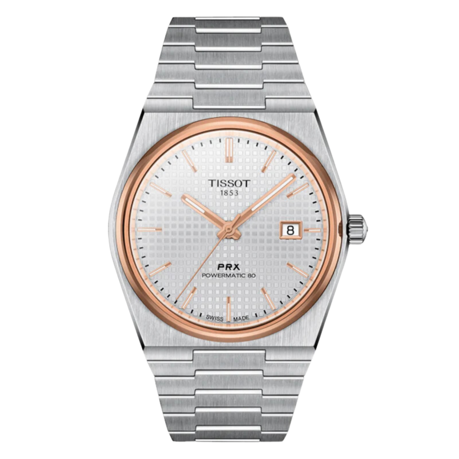 Tissot 1853 PRX Powermatic 80 T137.407.21.031.00 T1374072103100 Silver Dial Watch - Skywatches