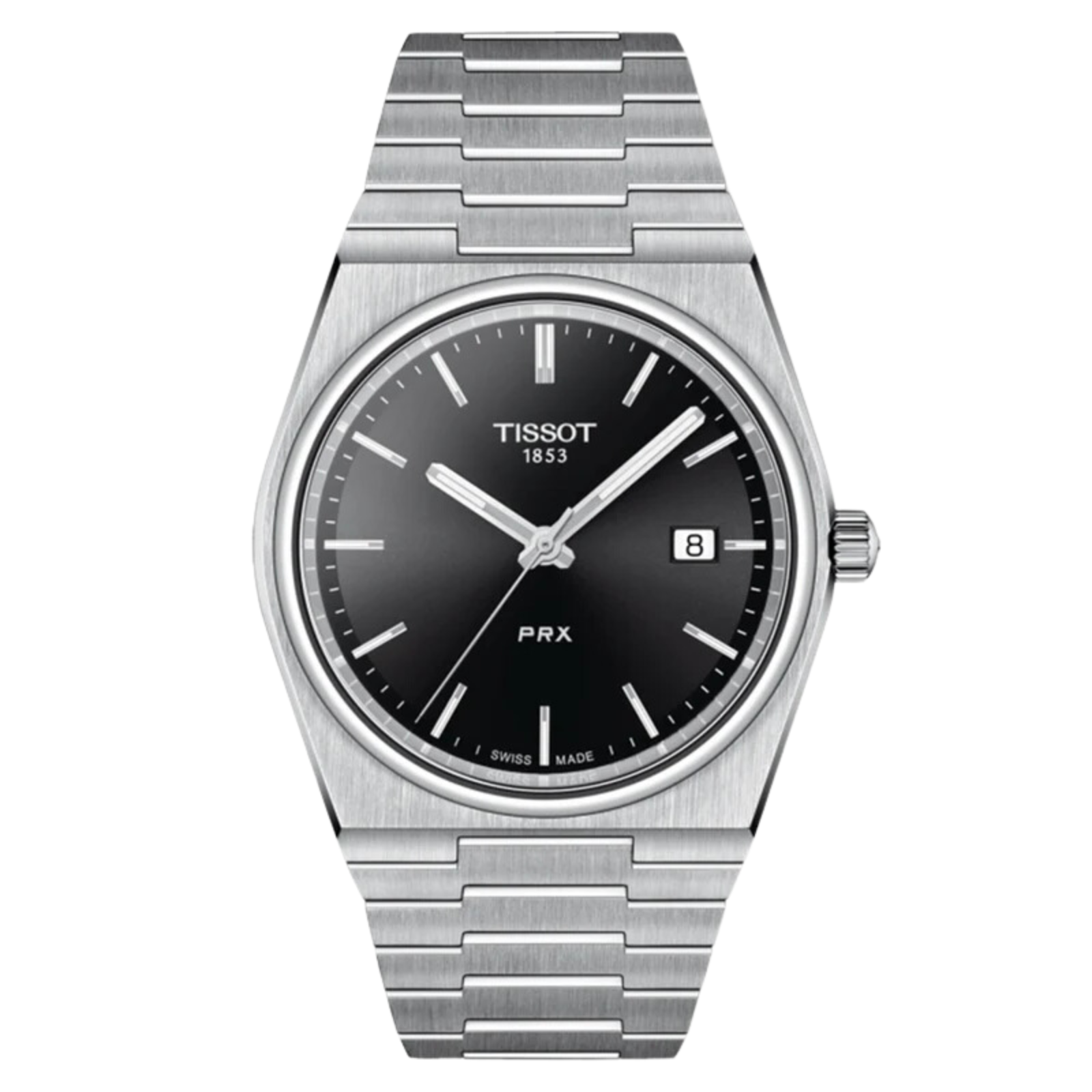 Tissot 1853 PRX Quartz T1374101105100 T137.410.11.051.00 Black Dial Dress Watch - Skywatches
