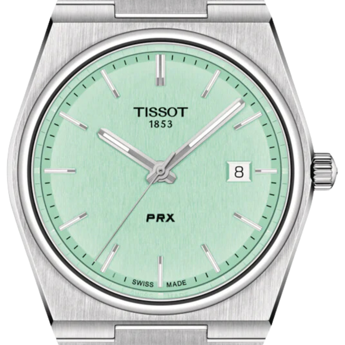 Tissot PRX Quartz T137.410.11.091.01 T1374101109101 Light Green Dress Watch - Skywatches