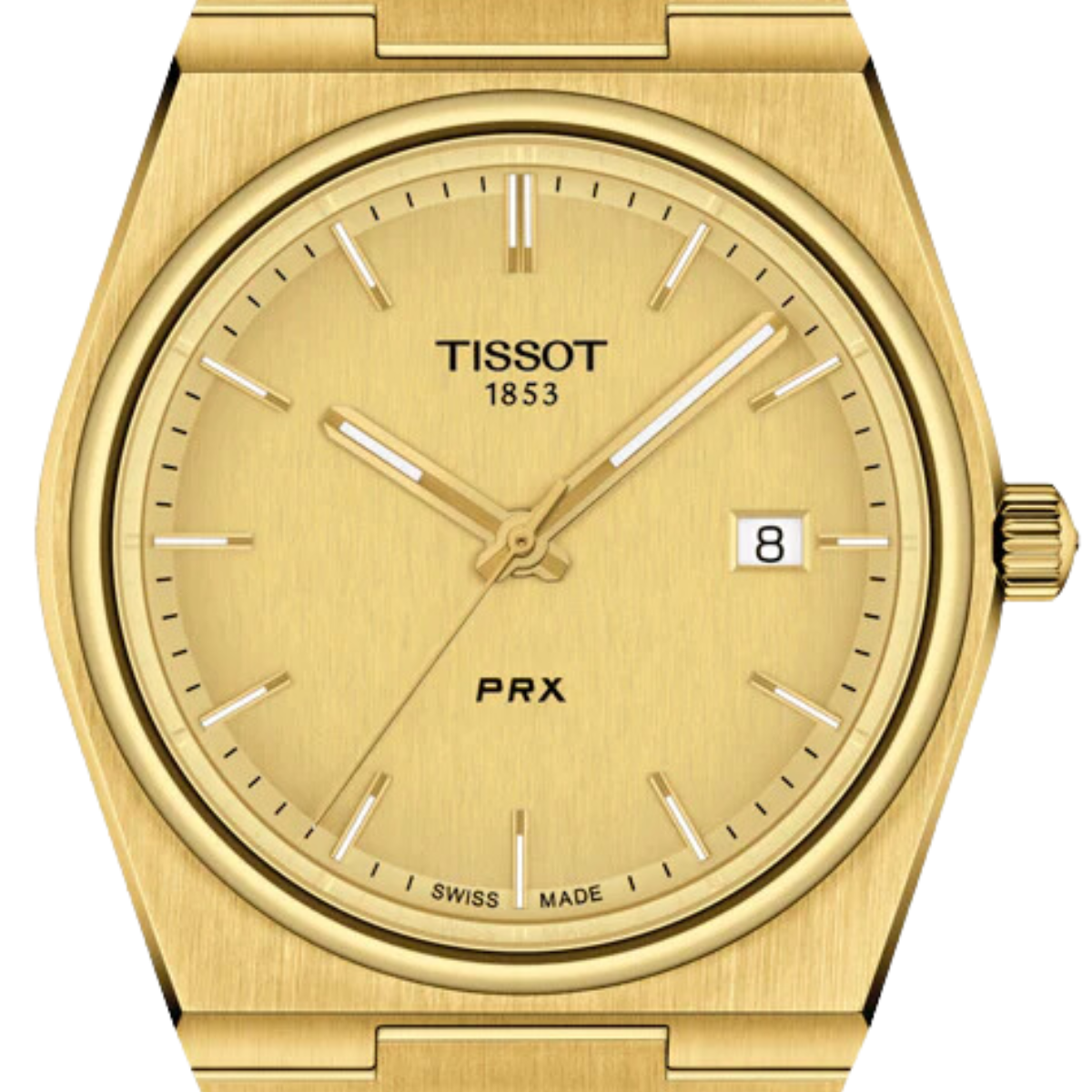 Tissot 1853 PRX Quartz T1374103302100 T137.410.33.021.00 Champagne Dial Dress Watch - Skywatches