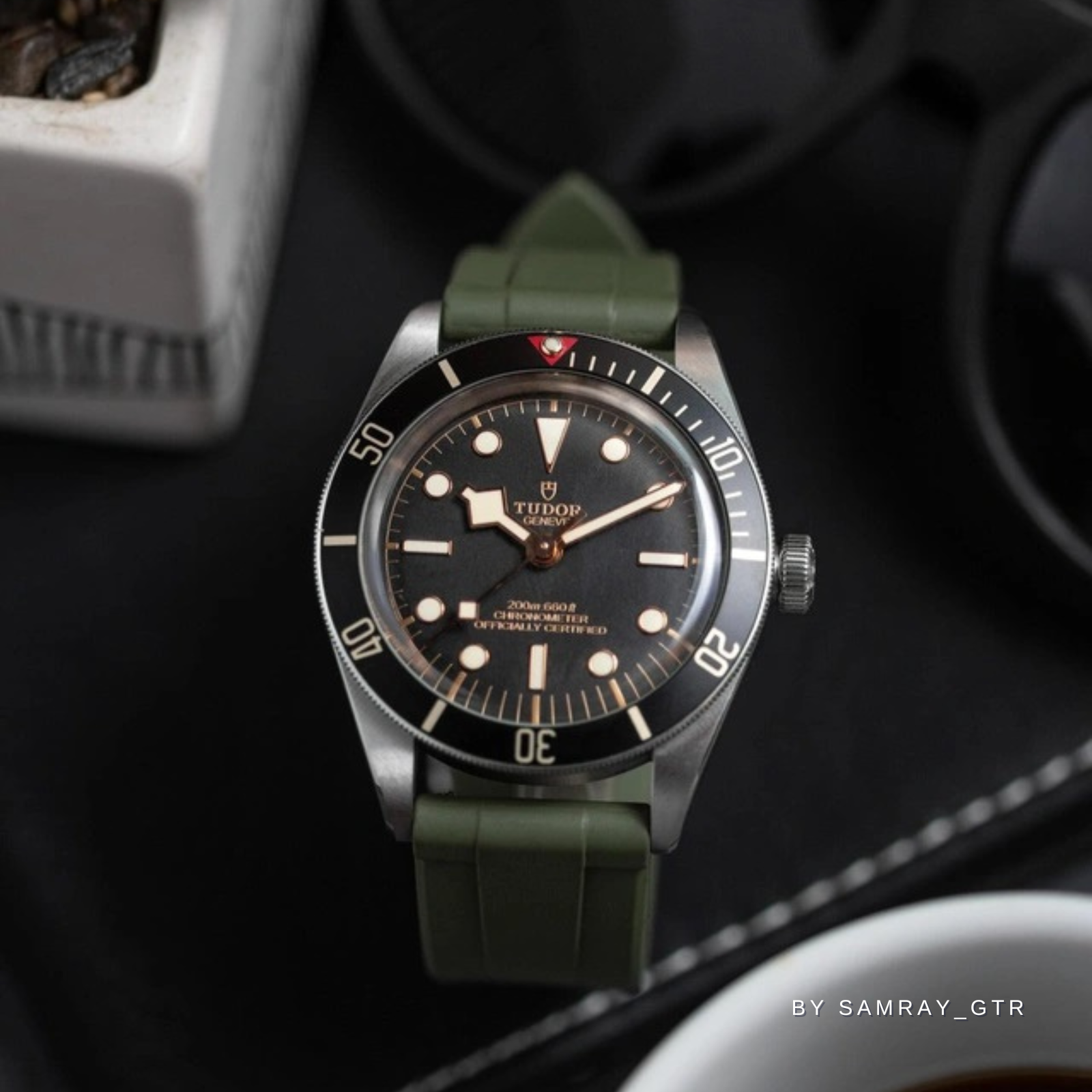 Zac FKM Rubber Strap - Quick-Release - Army Green (2409)