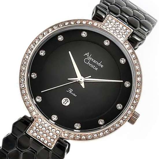 Alexandre Christie Passion 2686LDBBRBA Womens Quartz Black Fashion Watch