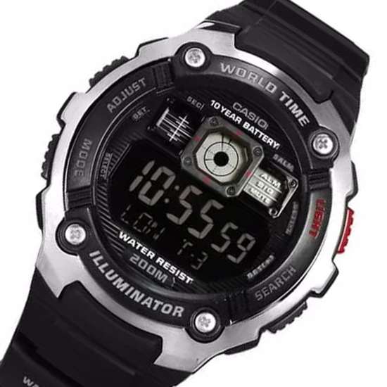 Casio World Time Sports Watch AE-2000W-1B AE2000W-1BV