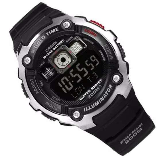 Casio World Time Sports Watch AE-2000W-1B AE2000W-1BV