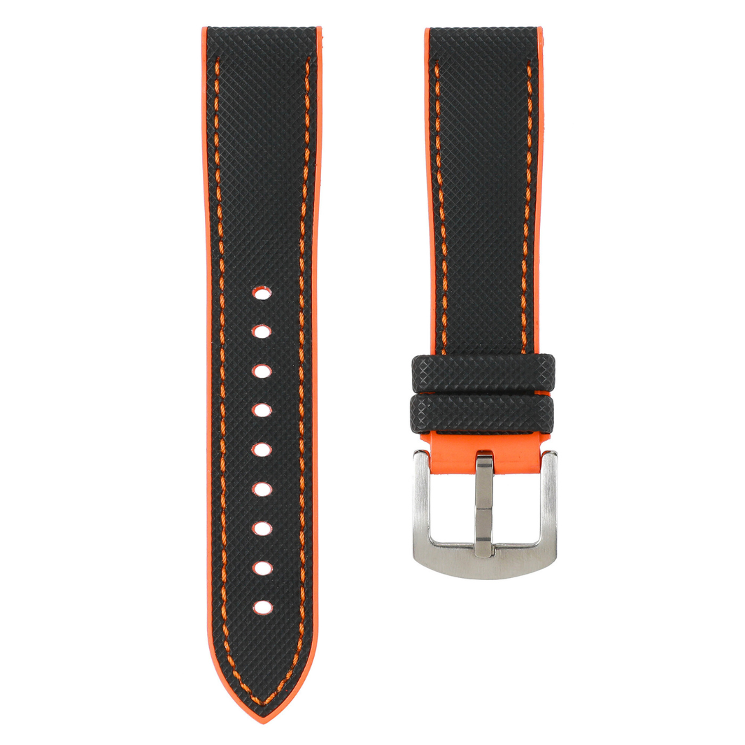 #color_Black Nylon Orange Stitch / Orange FKM Rubber