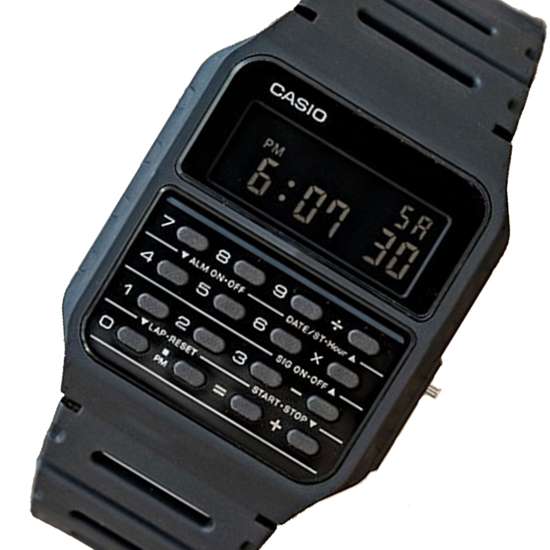 Casio Retro Black Calculator Watch CA-53WF-1B CA-53WF-1BDF