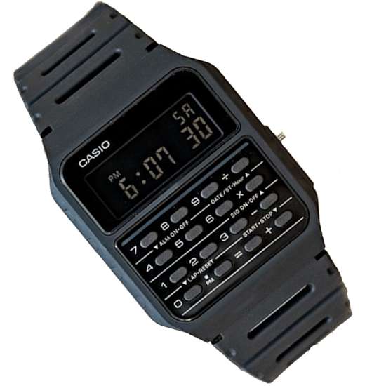 Casio Retro Black Calculator Watch CA-53WF-1B CA-53WF-1BDF