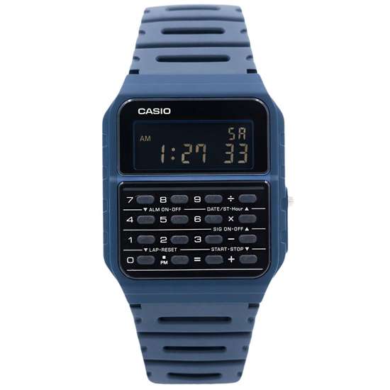 Casio Retro Blue Calculator Watch CA-53WF-2B CA-53WF-2BDF