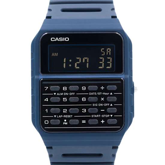 Casio Retro Blue Calculator Watch CA-53WF-2B CA-53WF-2BDF