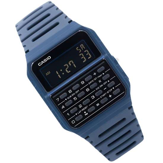 Casio Retro Blue Calculator Watch CA-53WF-2B CA-53WF-2BDF