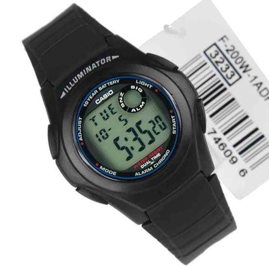 Casio Youth Digital Watch F-200W-1A F200W-1