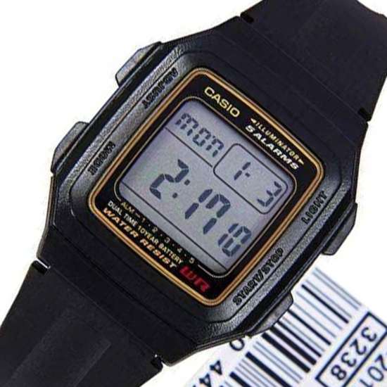 Casio Dual Time Digital Watch F-201WA-9A F-201WA-9ADF