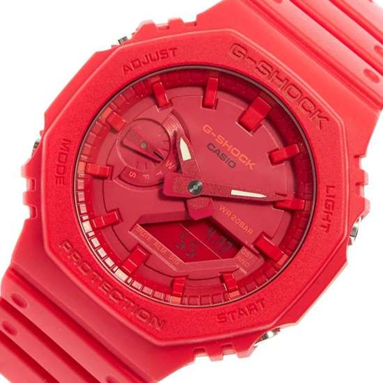 Casio G-Shock GA-2100-4A GA-2100-4ADR GA2100-4 Red Sports Watch