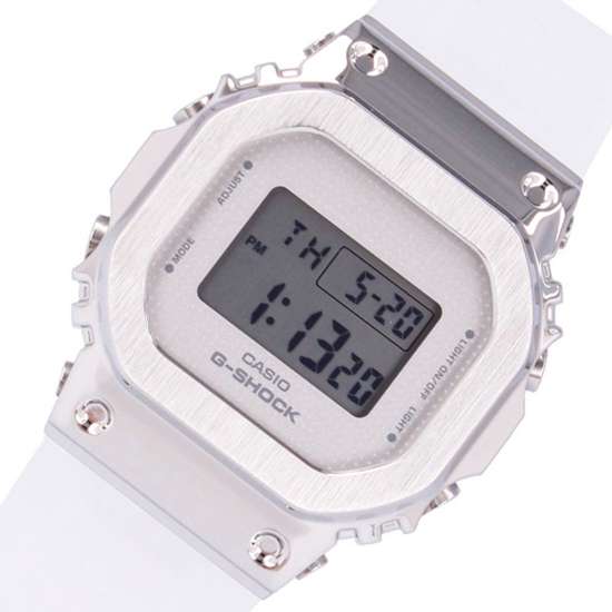 Casio G-Shock Metal Cover Silver GM-S5600SK-7 GMS5600SK-7D Translucent Watch