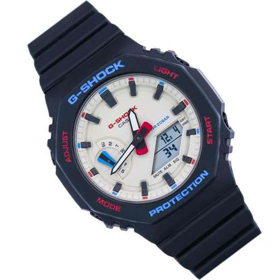 Casio G-Shock Tricolor GMA-S2100WT-1A GMAS2100WT-1 Black Octagon Watch