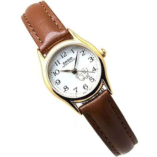 Casio Dog LTP-1094Q-7B7 LTP1094Q-7B7 LTP-1094Q-7B7RDF Ladies Leather Watch