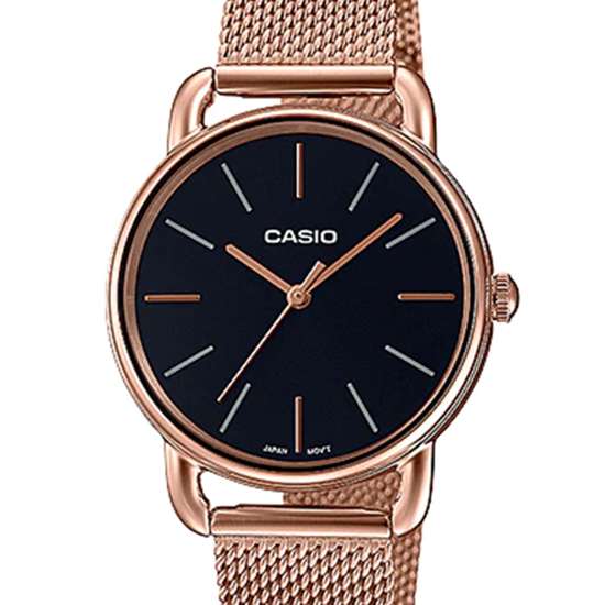 Casio Ladies LTP-E412MPG-1A LTPE412MPG-1A Pink Gold Dress Watch