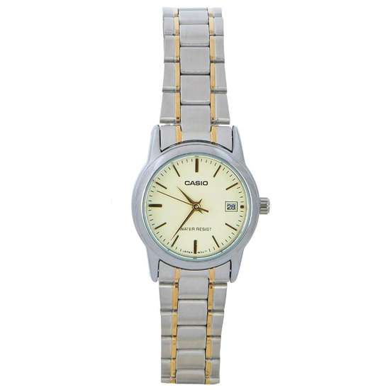 Casio Enticer Ladies Two Tone Watch LTPV002SG-9 LTP-V002SG-9A