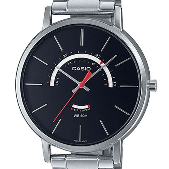 Casio Quartz MTP-B105D-1AV MTPB105D-1A Male Stainless Watch
