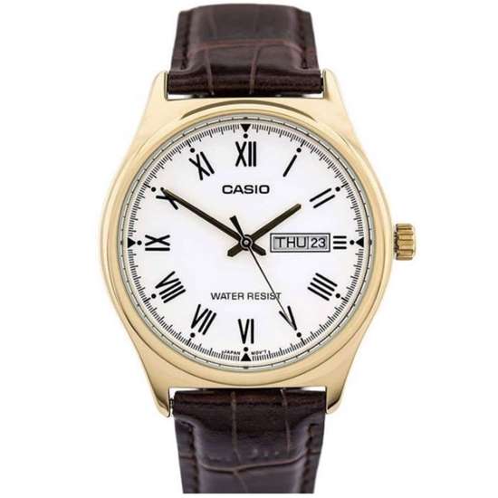 Casio Mens Leather MTP-V006GL-7B MTPV006GL-7B Analog Dress Watch