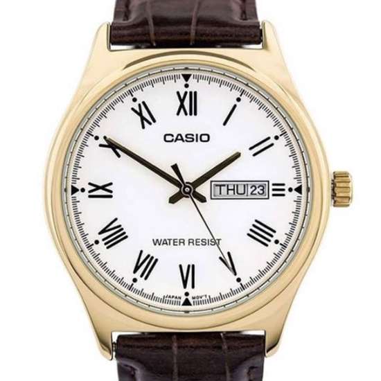 Casio Mens Leather MTP-V006GL-7B MTPV006GL-7B Analog Dress Watch