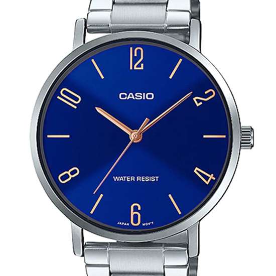 Casio MTP-VT01D-2B2 MTPVT01D-2B2 Male Casual Watch