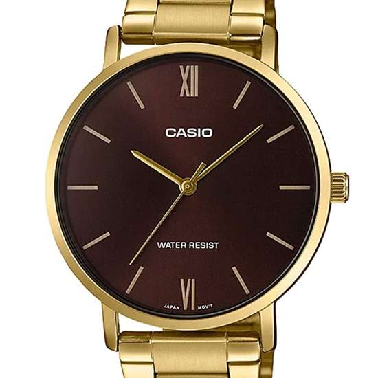 Casio MTP-VT01G-5B MTPVT01G-5B Male Gold Dress Watch