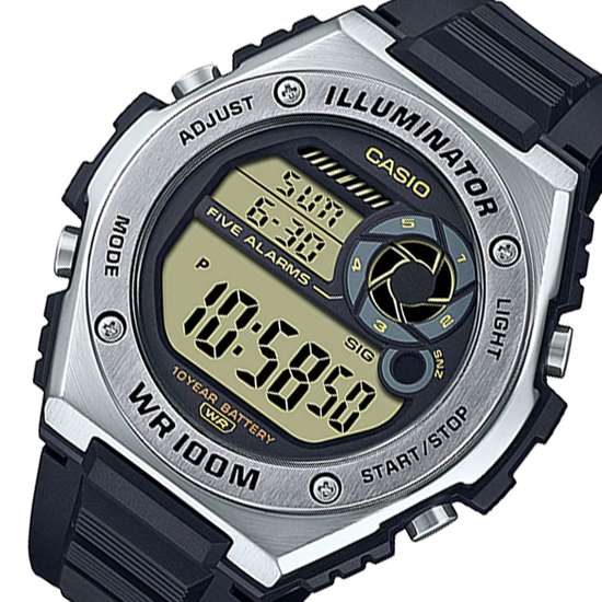 Casio MWD-100H-9AV MWD100H-9A Digital Dual Time Watch