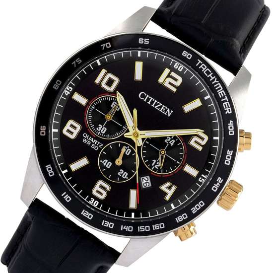 Citizen AN8166-05E Chronograph Leather Mens Watch