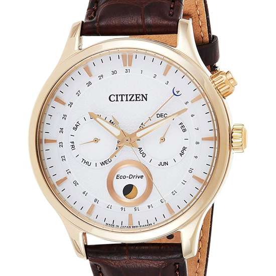 Citizen AP1052-00A Moon Phase Leather Watch