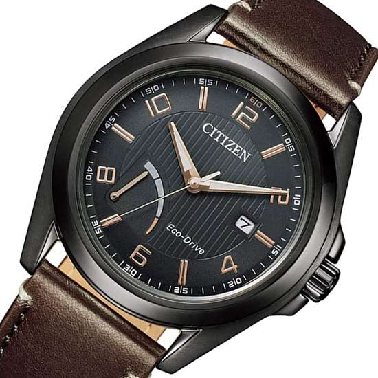 Citizen AW7057-18H Male Leather Solar Watch