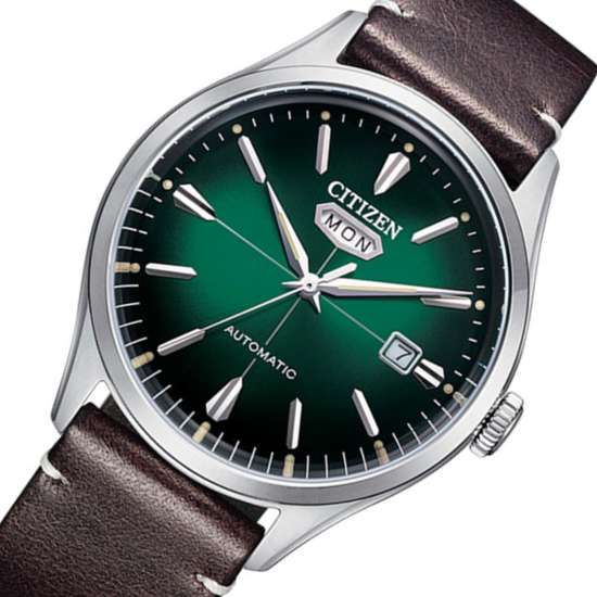 Citizen NH8390-03X Green Dial Automatic Mens Watch