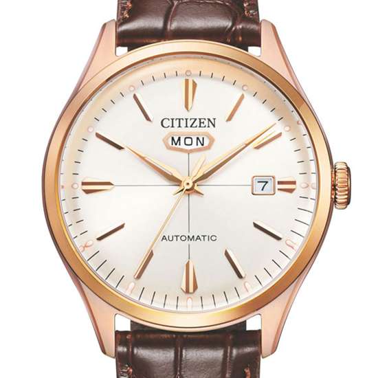 Citizen NH8393-05A Leather Automatic Dress Watch