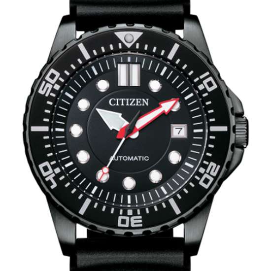 Citizen Mechanical Rubber Sports Watch NJ0125-11 NJ0125-11E