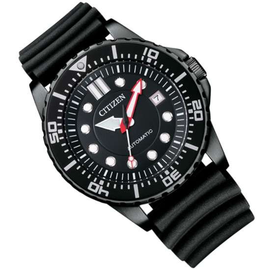 Citizen Mechanical Rubber Sports Watch NJ0125-11 NJ0125-11E