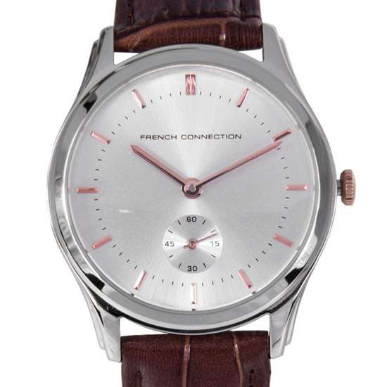 French Connection FC1185ST FCUK Men Quartz Leather Casual Watch