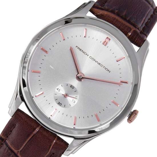 French Connection FC1185ST FCUK Men Quartz Leather Casual Watch