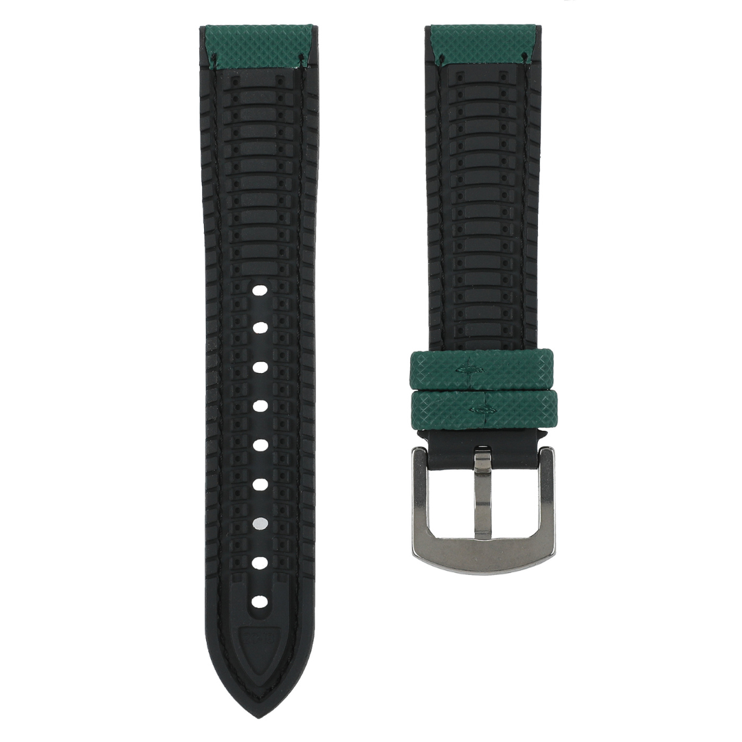 #color_Green Nylon White Stitch / Black FKM Rubber