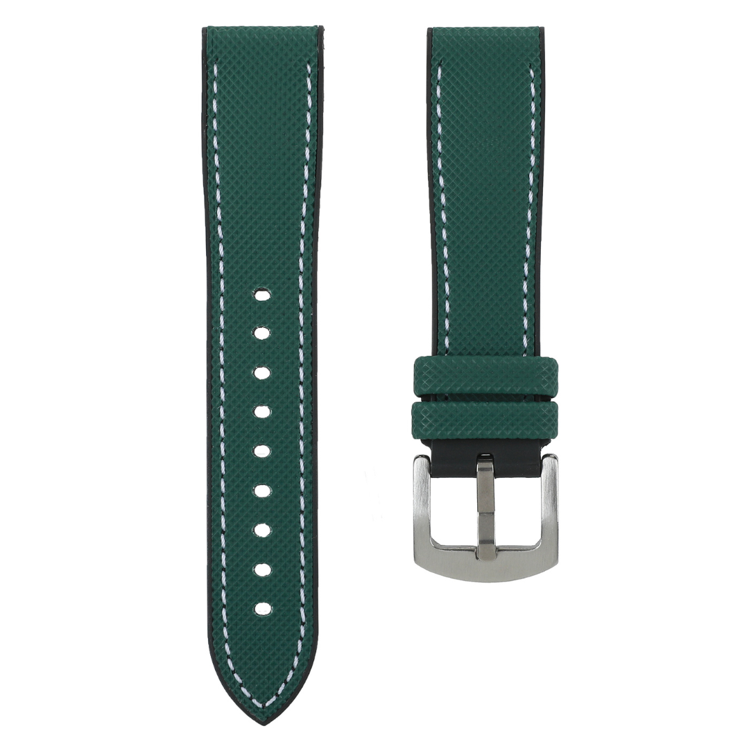 #color_Green Nylon White Stitch / Black FKM Rubber