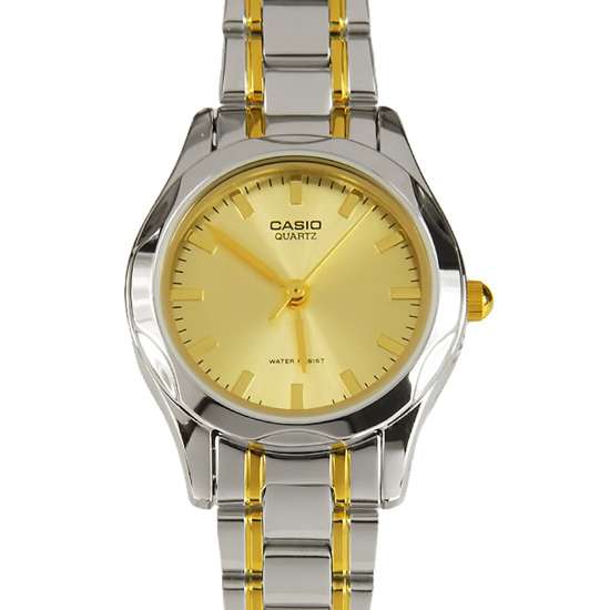 Casio Ladies Two Tone Quartz Dress Watch LTP-1275SG-9A LTP1275SG