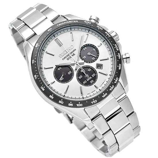 Seiko Selection JDM Solar Panda SBPY165 Chronograph Watch