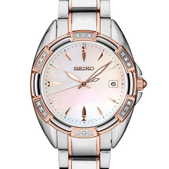 Seiko Conceptual Womens Diamond Accent Watch SKK878 SKK878P1 SKK878P