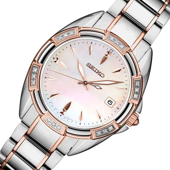 Seiko Conceptual Womens Diamond Accent Watch SKK878 SKK878P1 SKK878P