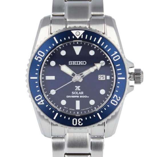 Seiko Prospex Solar Blue Dial SNE585P1 SNE585 SNE585P Divers Watch