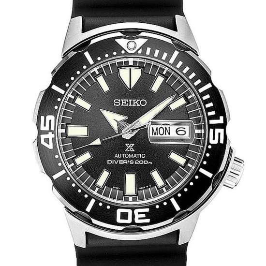 Seiko Prospex Monster SRPD27K1 SRPD27 SRPD27K Black Diving Watch