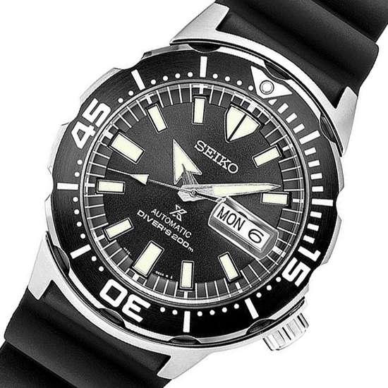 Seiko Prospex Monster SRPD27K1 SRPD27 SRPD27K Black Diving Watch