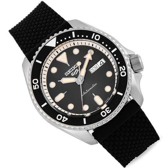 Seiko SRPD73K2 SRPD73 SRPD73K Silicone Sports Watch